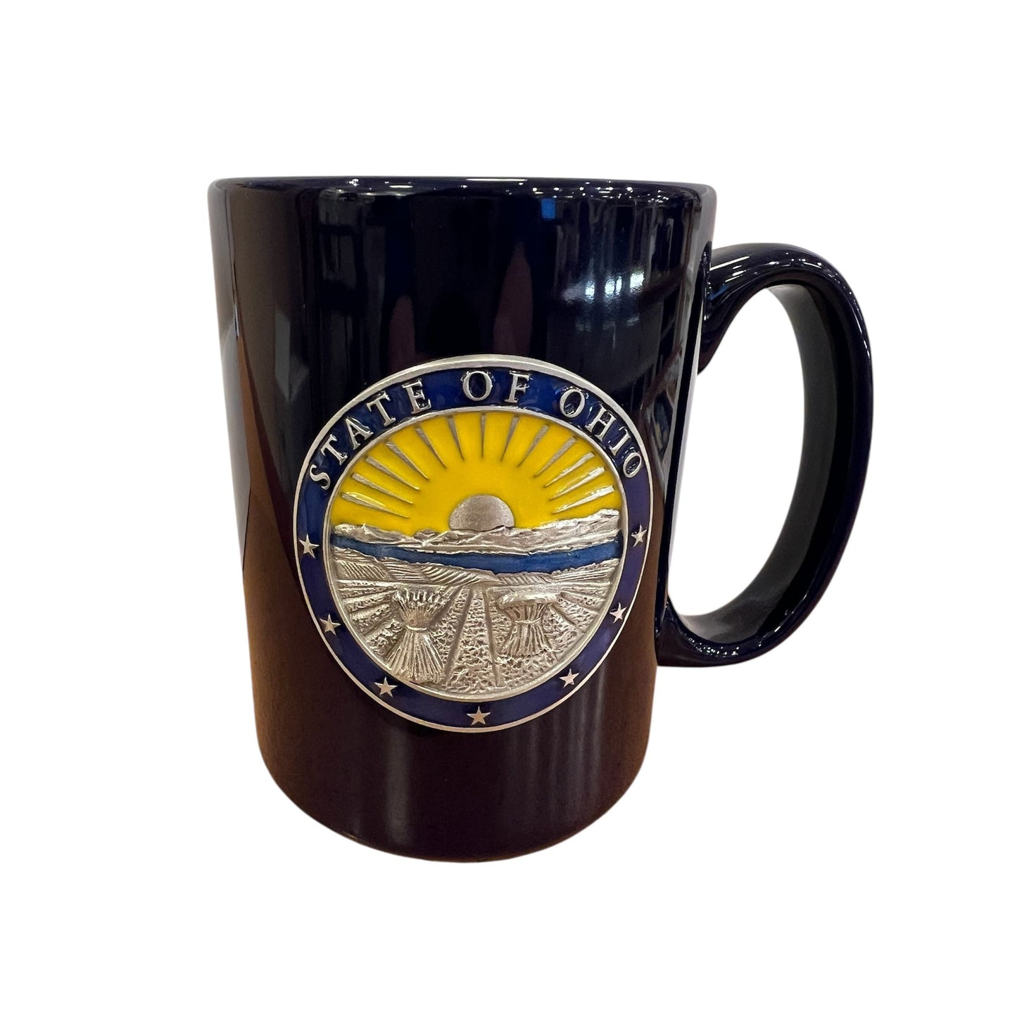Blue State Seal Enamel Mug