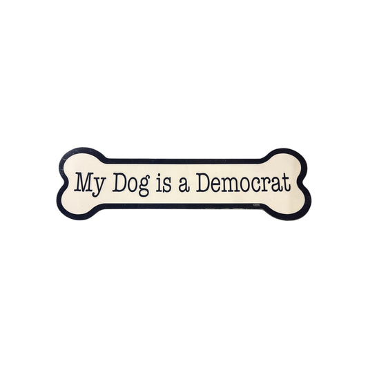 Dogbone Magnet My Dog digs the Statehouse/is a Republican/is a Democrat