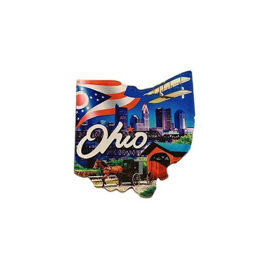 State of Ohio Acrylic Magnet
