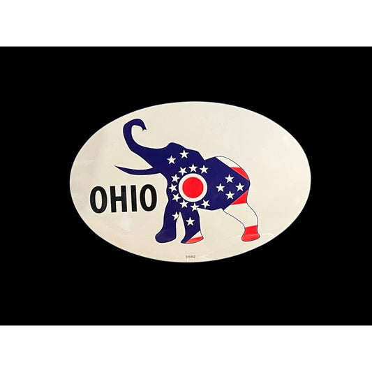 Political Oval Car Magnet Democrat Republican