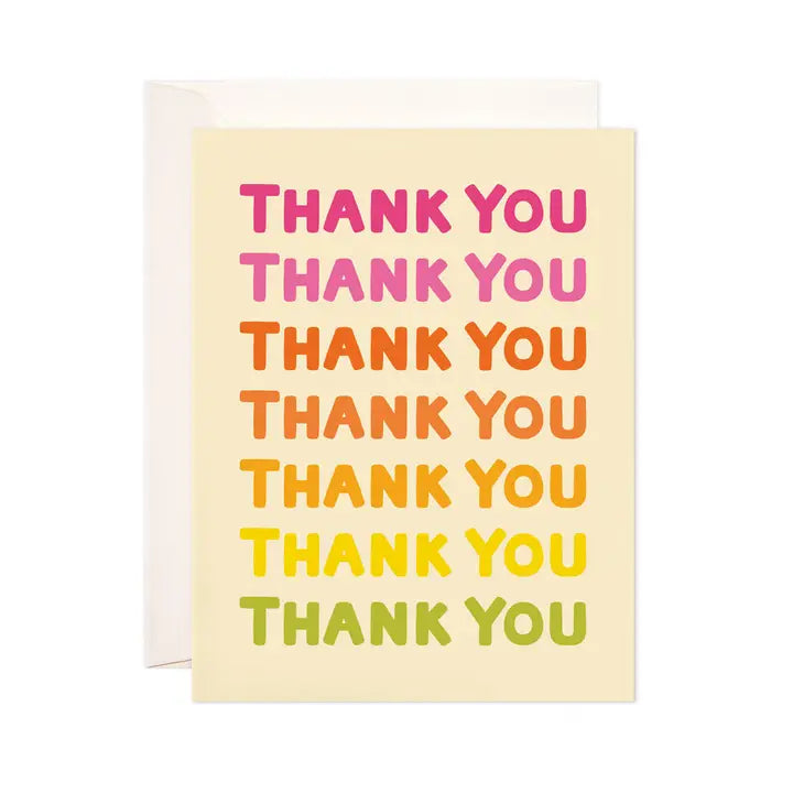 Ombre Thank You Card