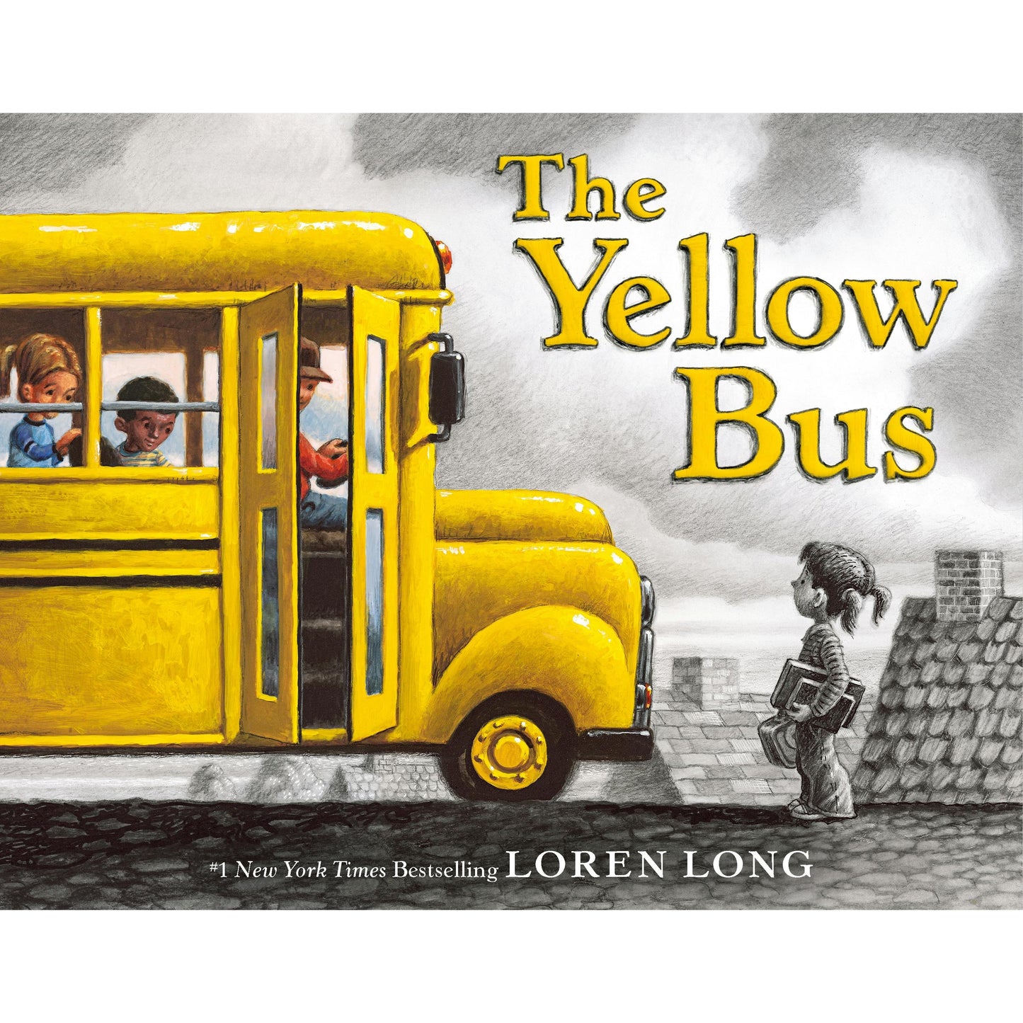 The Yellow Bus Hardcover Signed Copy Book by Loren Long Ohio Book Awards Ohioana