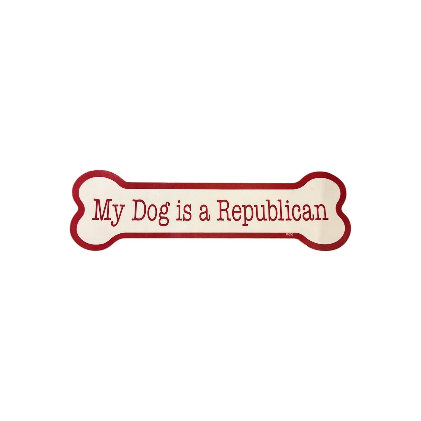 Dogbone Magnet My Dog digs the Statehouse/is a Republican/is a Democrat