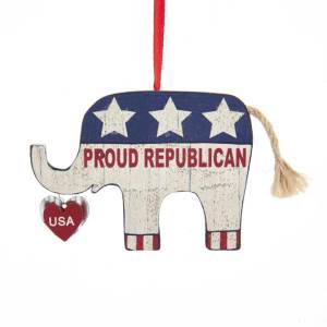 Wooden "Proud Republican"