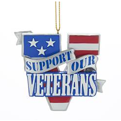 Support Our Veterans Ornament