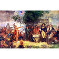 The Signing of the Treaty of Greene Ville 12x16 Poster