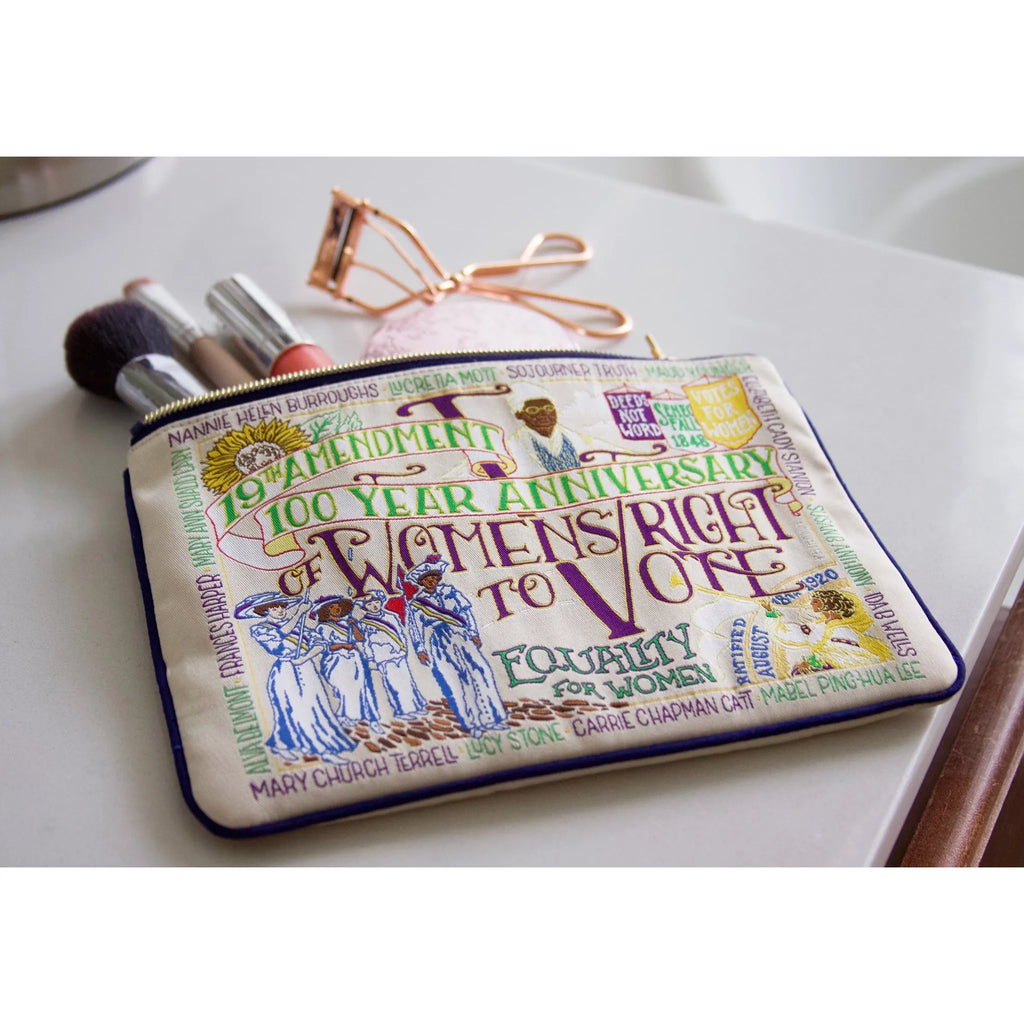 19th Amendment 100 Year Anniversary Women's Right to Vote Zip Pouch