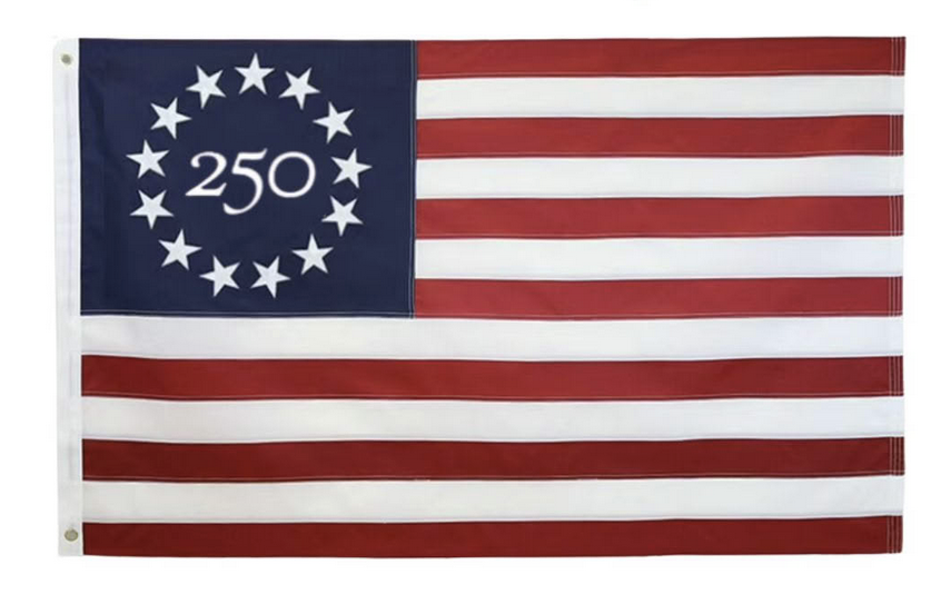 Betsy Ross 250 3x5 Nylon Flag