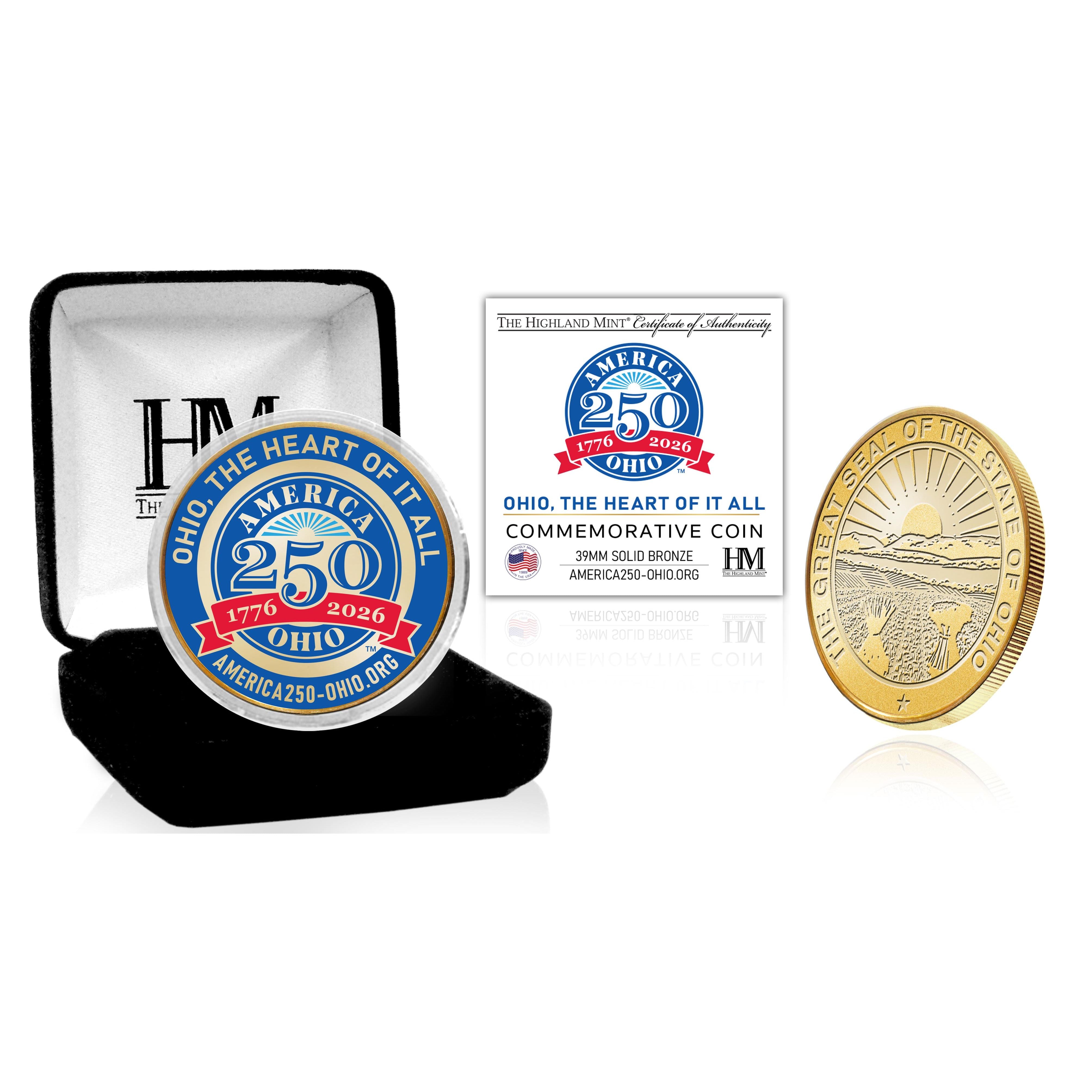 America 250-Ohio Bronze Commemorative Coin – Statehouse Museum Shop