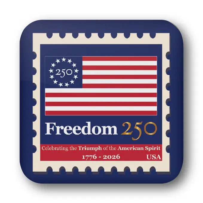 Freedom 250 Blue Stamp Magnet