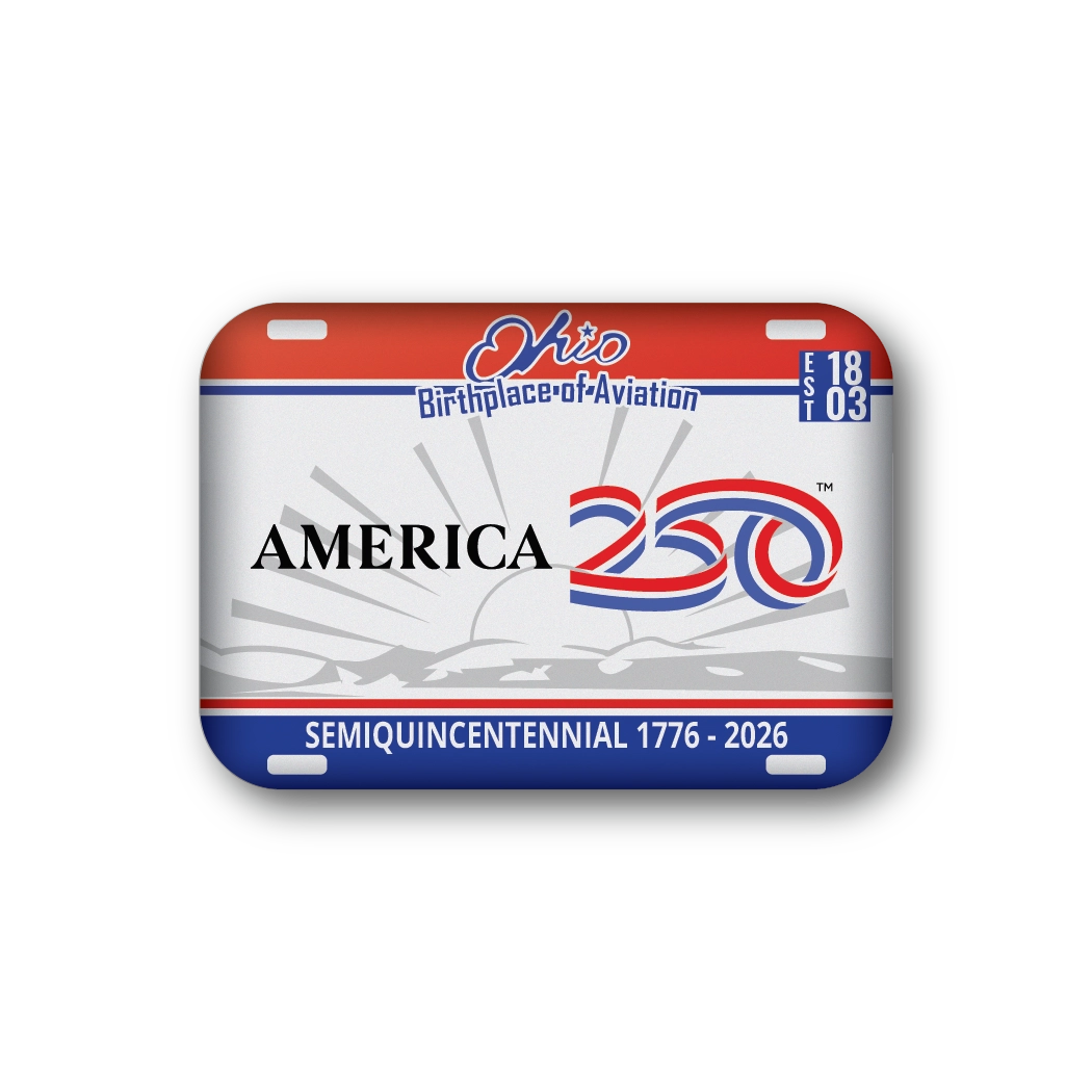 America 250 Ohio License Plate Magnet
