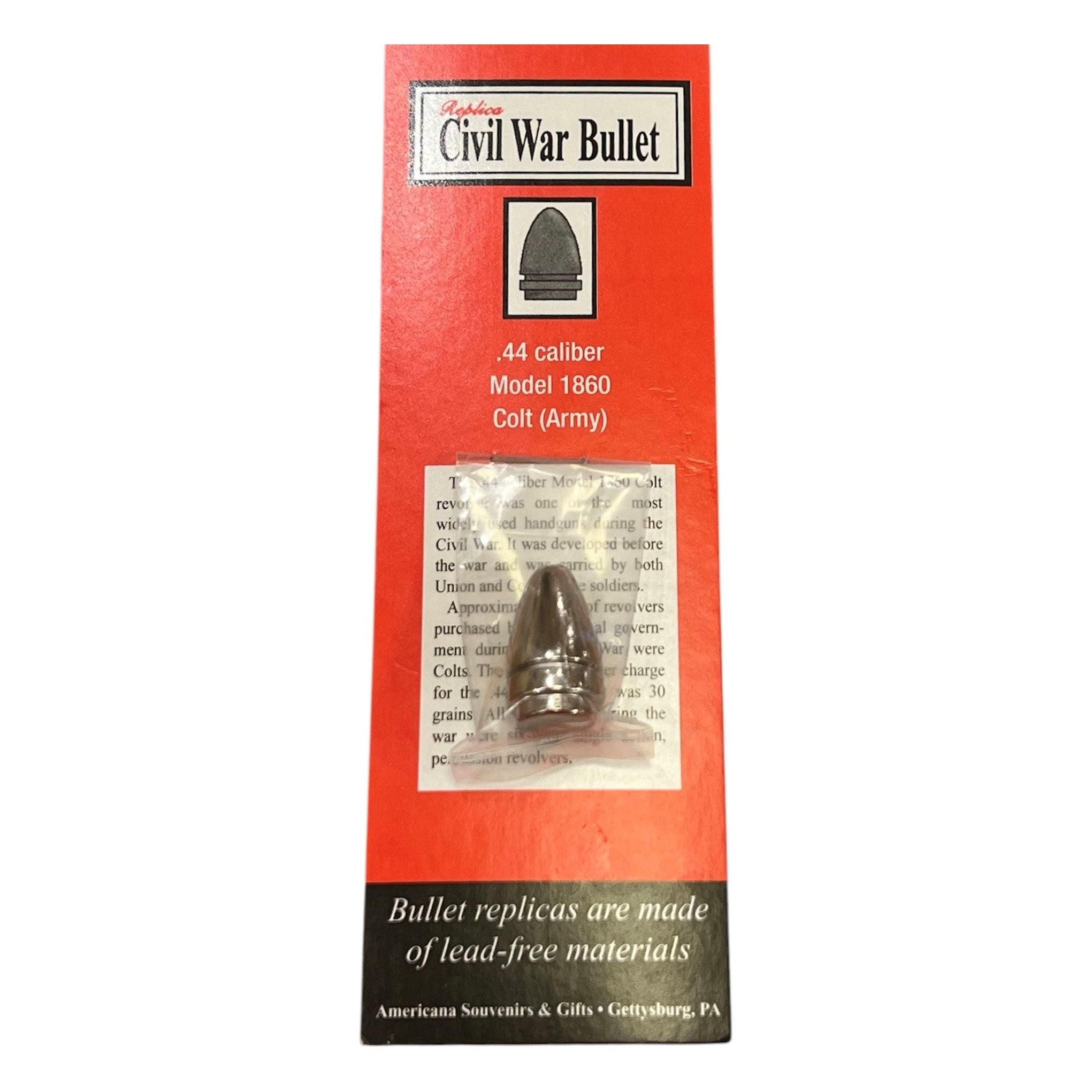 .44 Caliber Civil War Bullet Replica