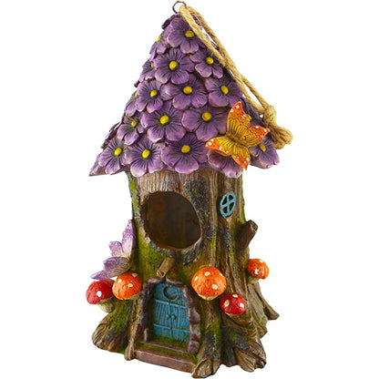 Bird House with Flower and Tree