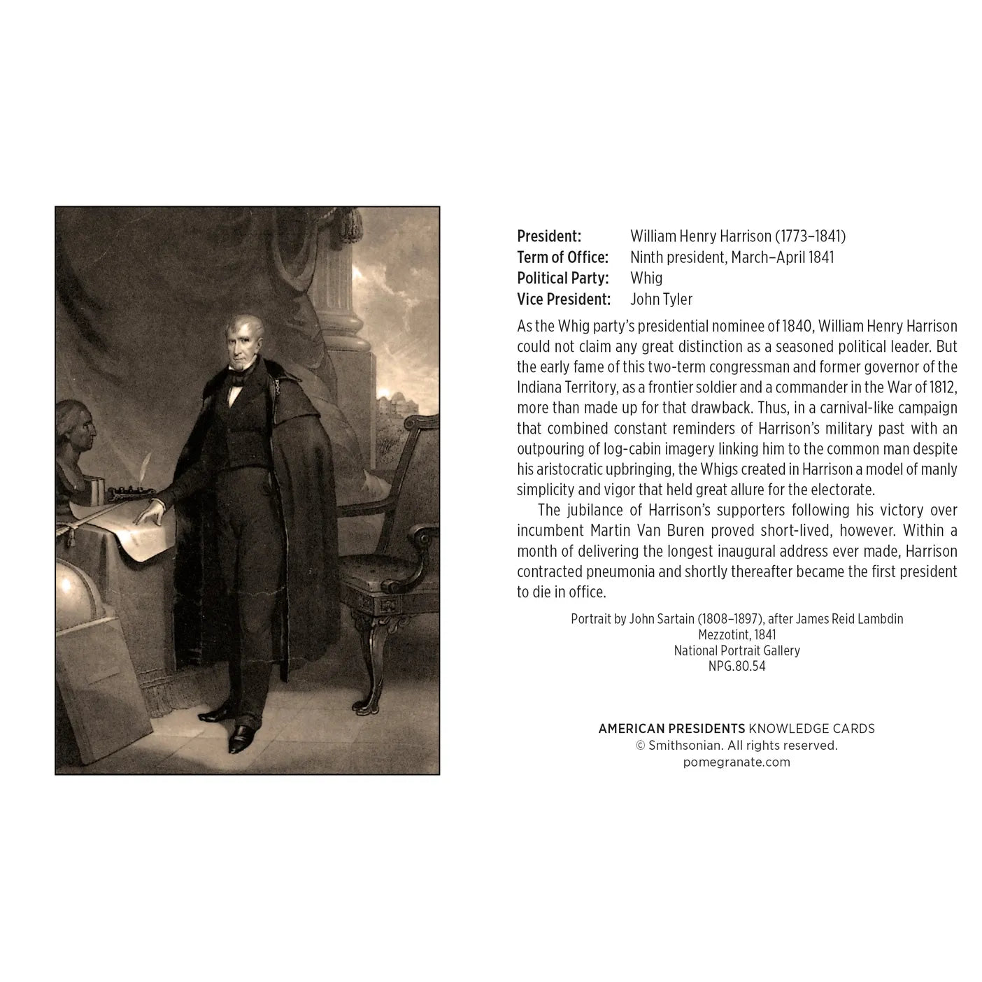 American Presidents Knowledge Cards
