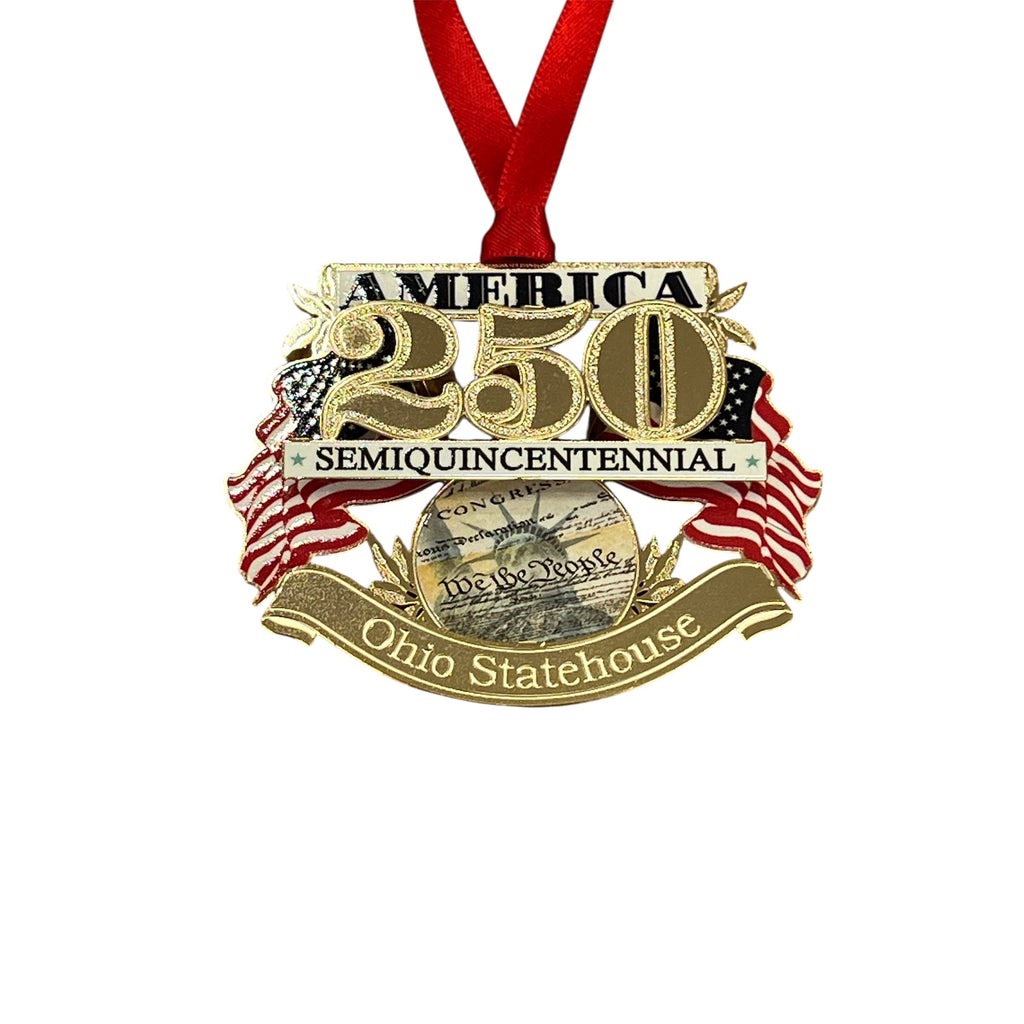 America 250 Ohio Statehouse Ornament