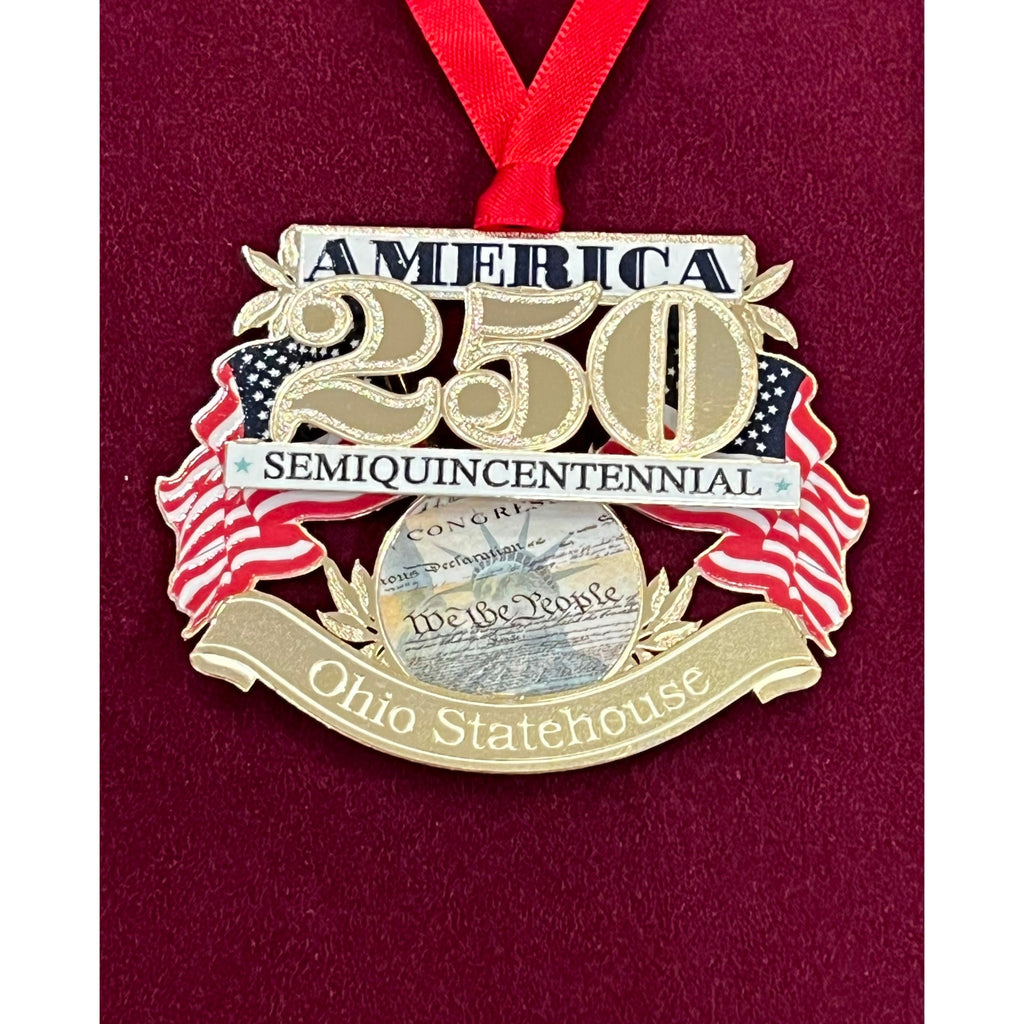 America 250 Ohio Statehouse Ornament