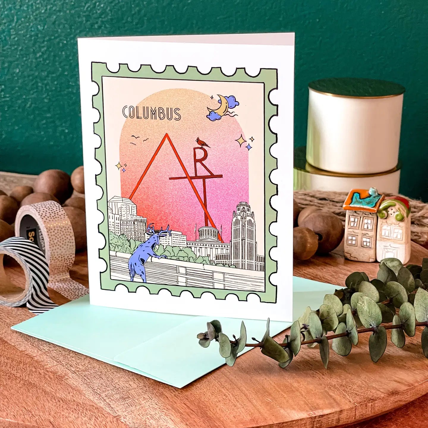 Columbus Art Card by Local Artist