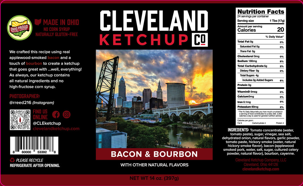 Cleveland Ketchup: Classic, Bacon & Bourbon, Ghost Pepper