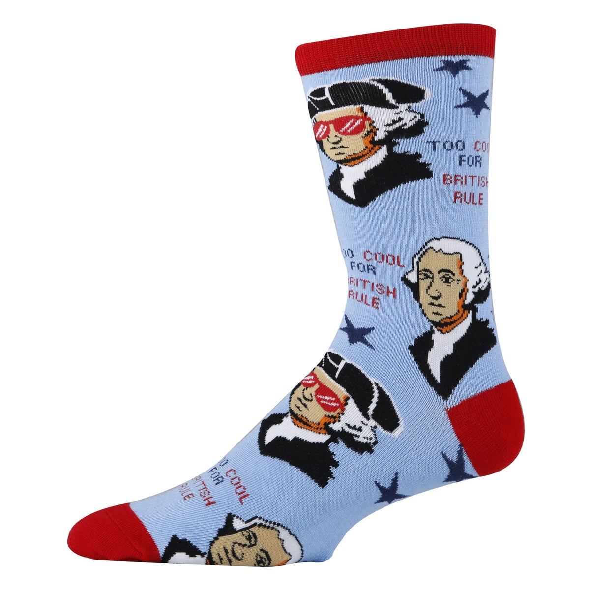 George Washington Too Cool for British Rule Socks