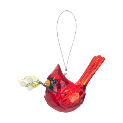 Cardinal with Berry Branch Ornament