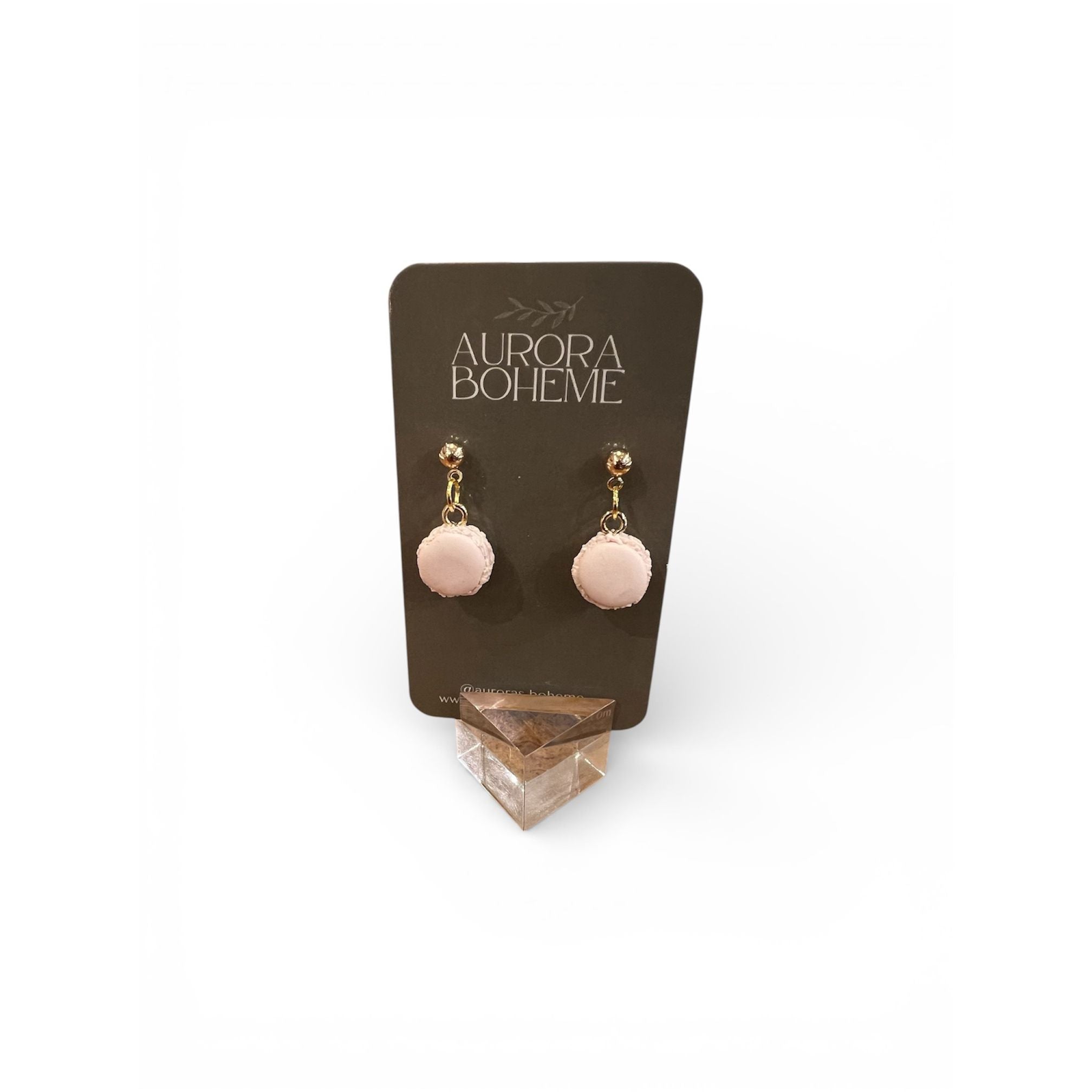 Blush Mini Macaron Dangle Earrings