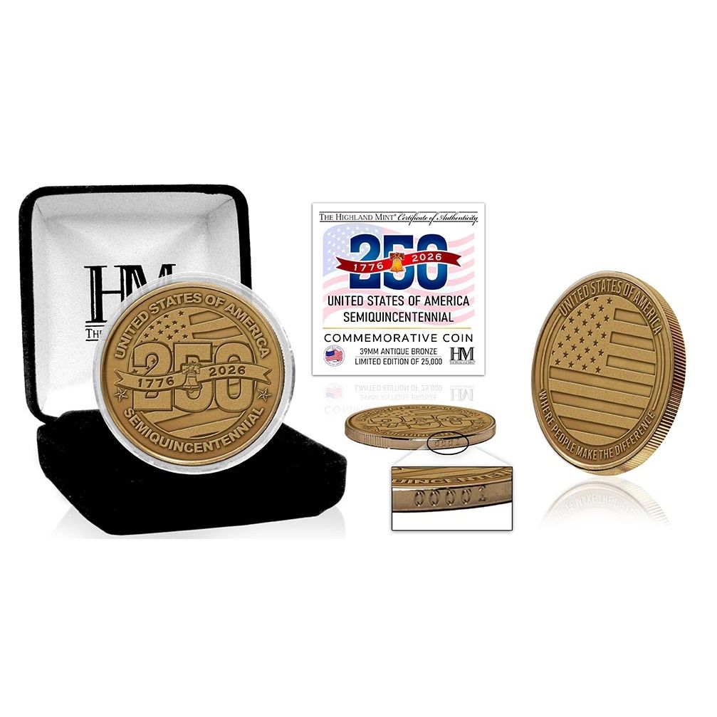 America 250 Antique Bronze Limited Edition Coin