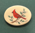 Handcrafted Cardinal Pin