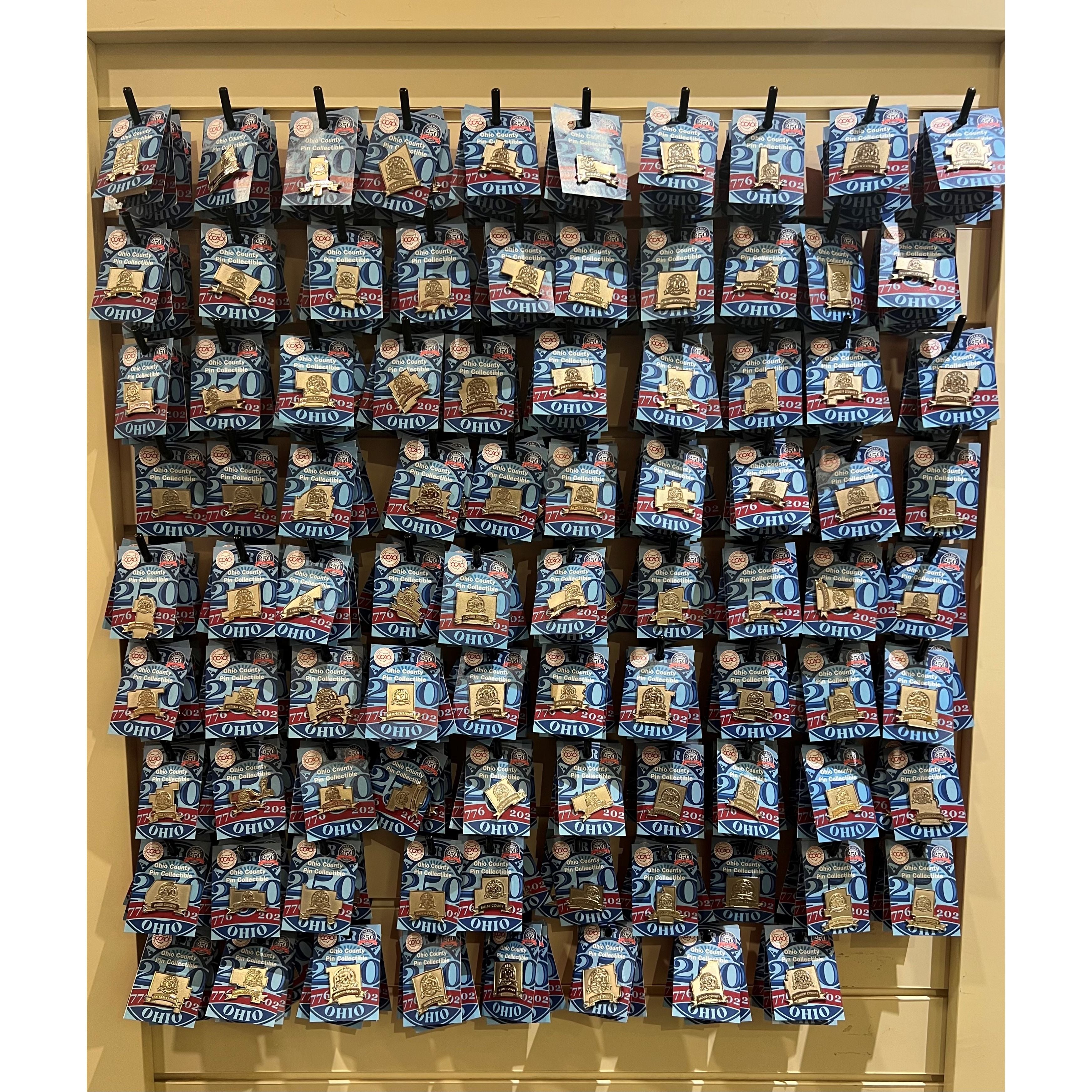 America 250 Ohio County Pins – Statehouse Museum Shop