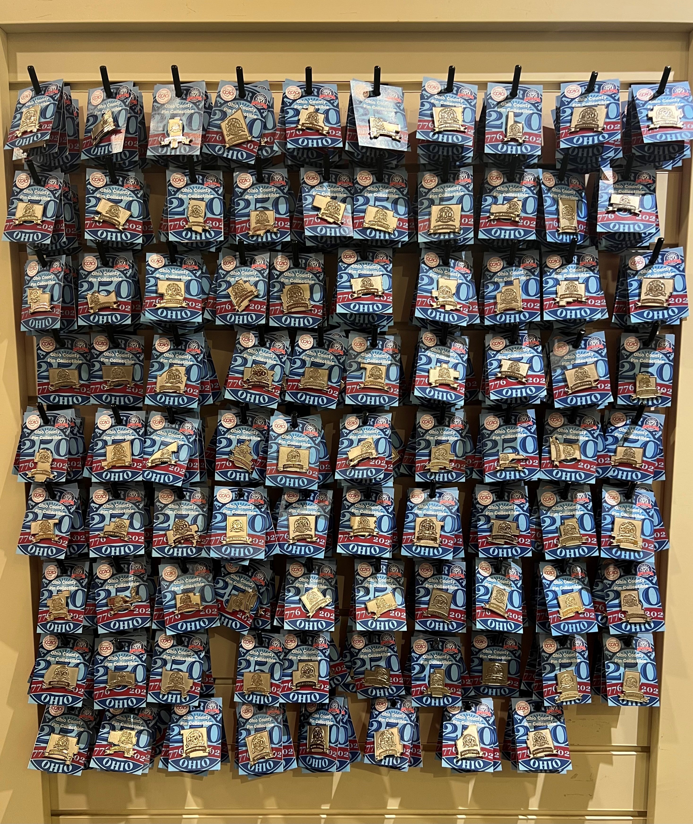America 250 Ohio County Pins