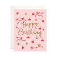 Happy Birthday Cherries Greeting Card