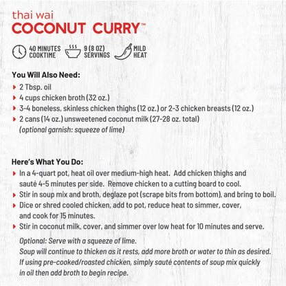 Thai Wai Coconut Curry Soup Mix