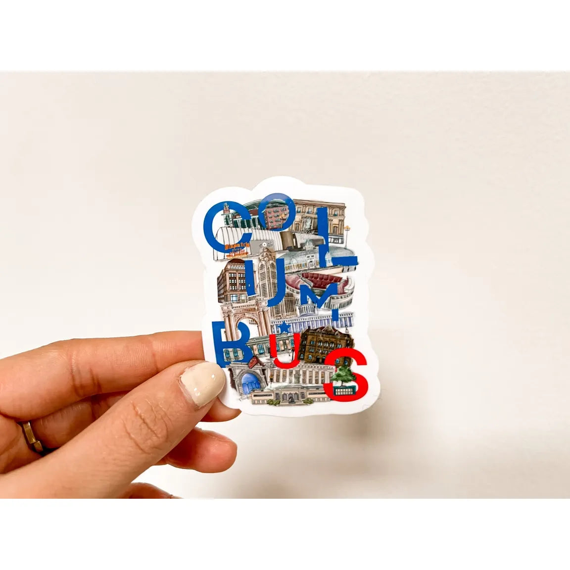Columbus Sticker by Local Artist