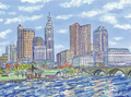 Columbus Skyline Notecard