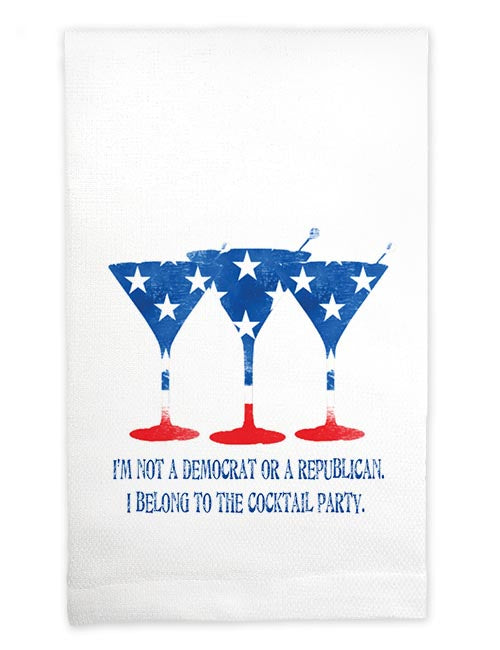 I'm Not a Democrat or a Republican Kitchen Towel