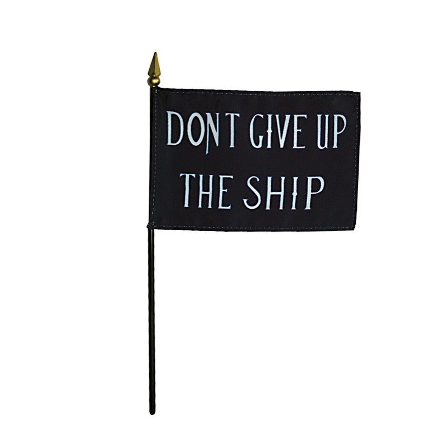 Don't Give Up the Ship 4x6 Nylon Commodore Perry Flag