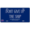 Don't Give Up the Ship License Plate