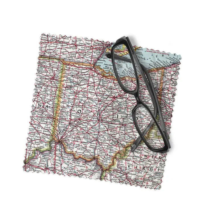 Map of Ohio Lens Cloth