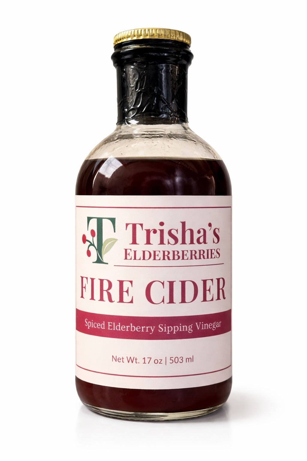 Trisha's Elderberries Fire Cider Vinegar