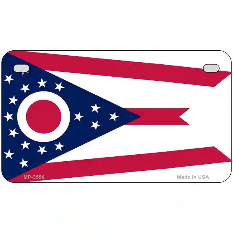 Ohio State Flag License Plate 12x6