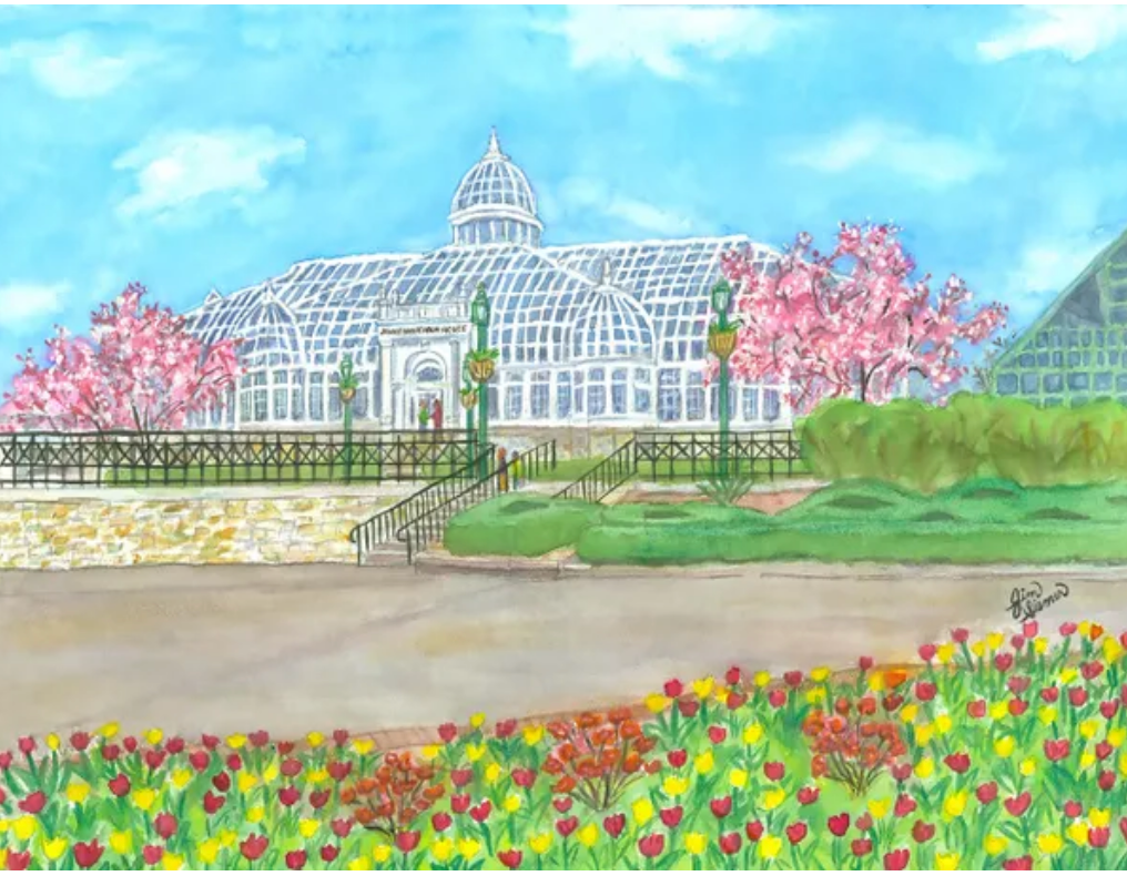 Franklin Park Conservatory 5x7 Print by Jim Siemer