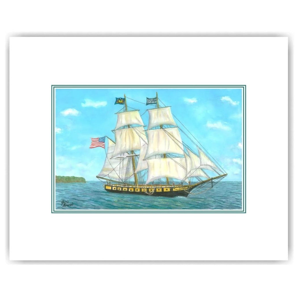 US Brig Niagara Full Sail 5x7 Print