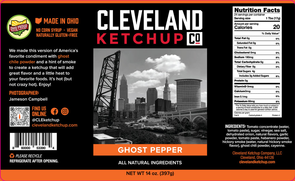 Cleveland Ketchup: Classic, Bacon & Bourbon, Ghost Pepper