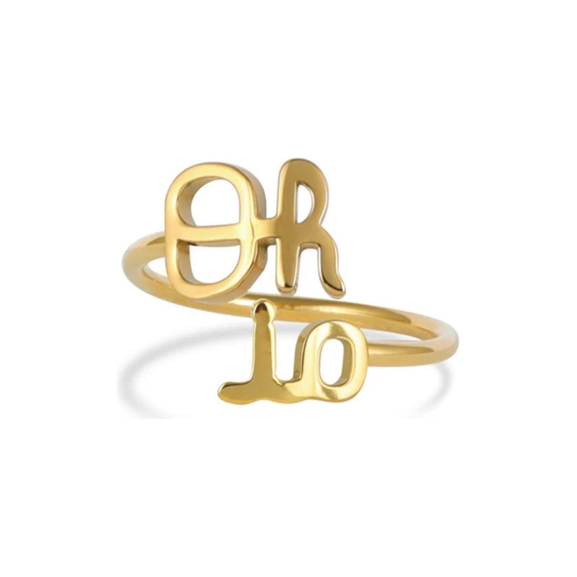 Oh-io Adjustable Ring Silver & Gold