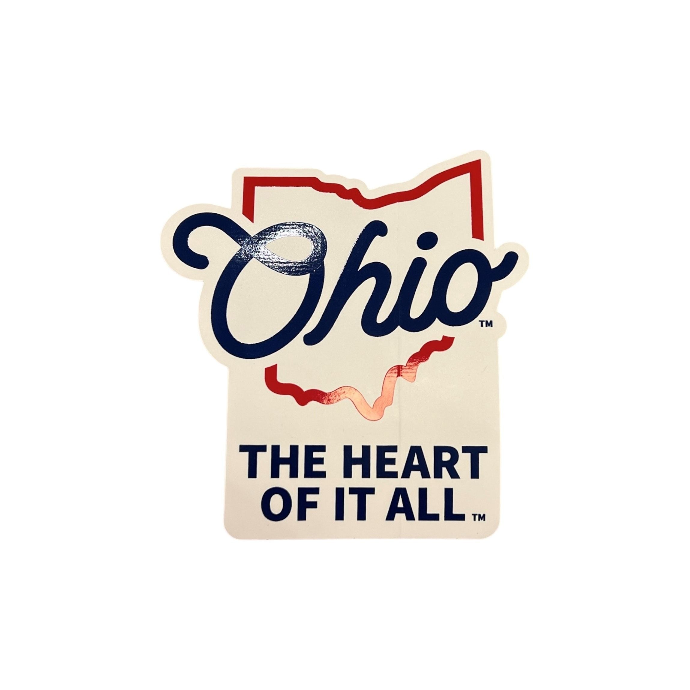 Ohio the Heart of It All Sticker