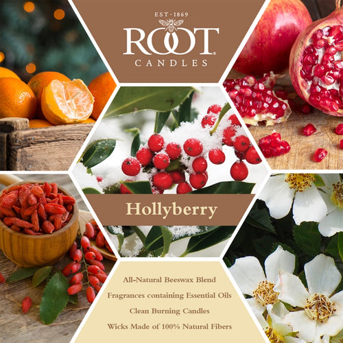 ROOT 3-Wick Hollyberry Honeycomb Candle