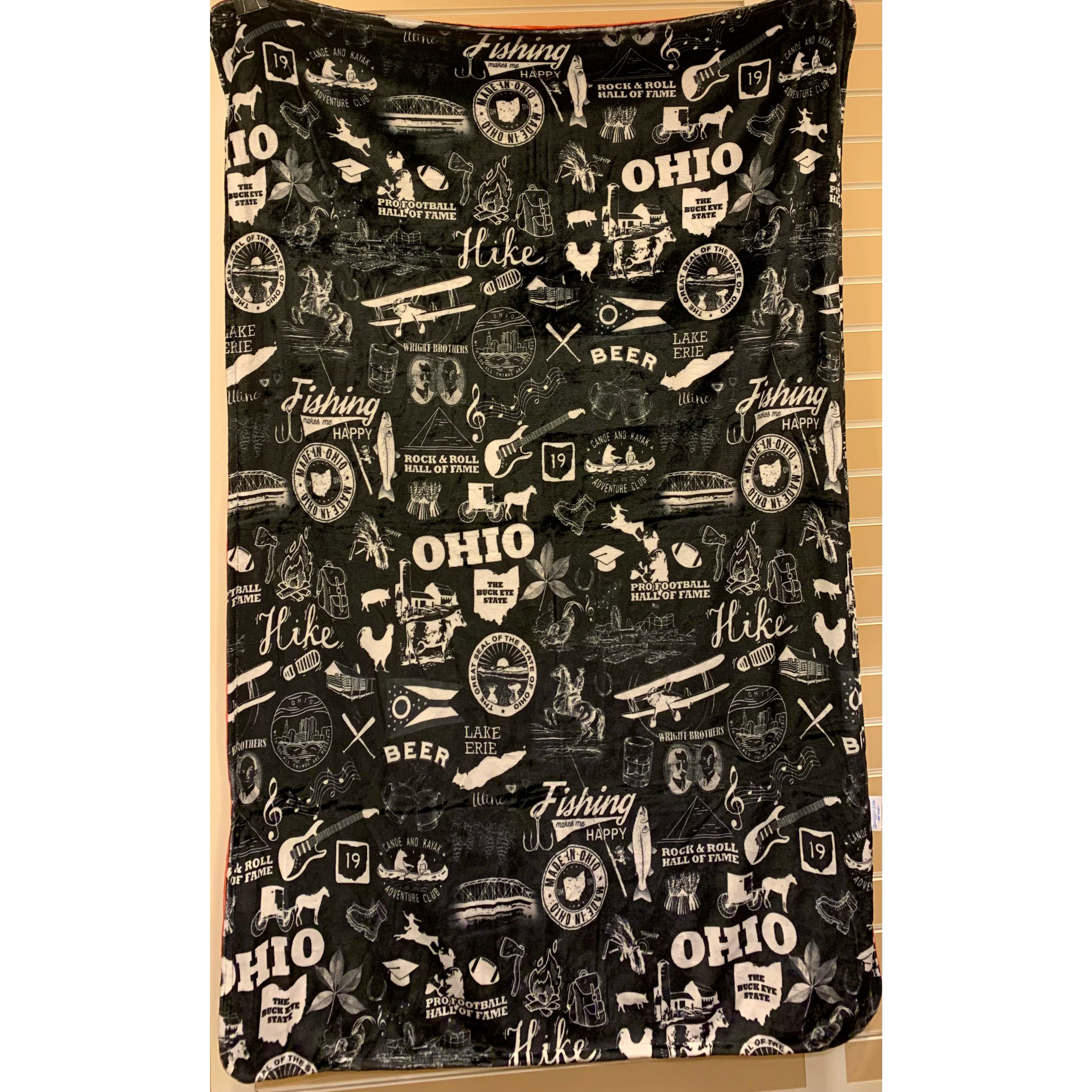 Ohio Chalk Plush Blanket