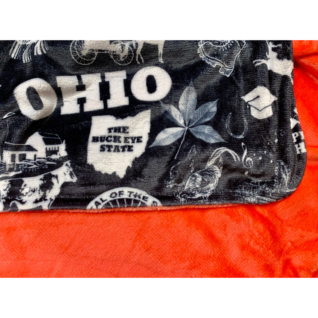 Ohio Chalk Plush Blanket