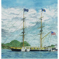 US Brig Niagara 16x20 Framed Painting Signed Print