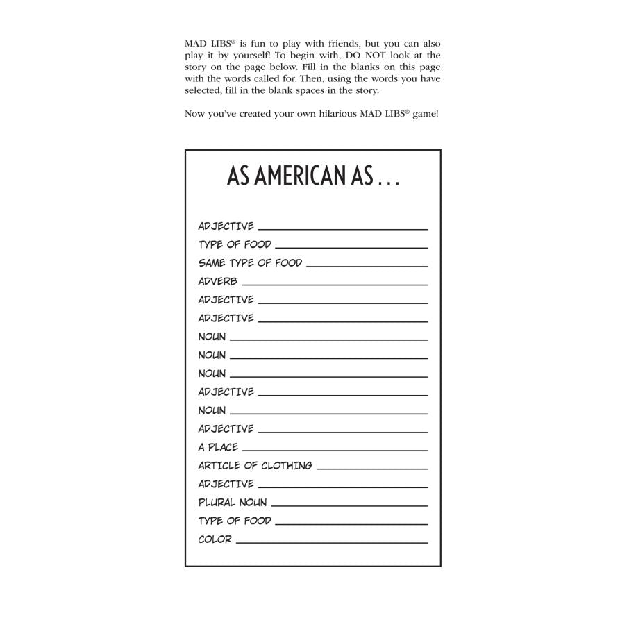 Give Me Liberty or Give Me Mad Libs