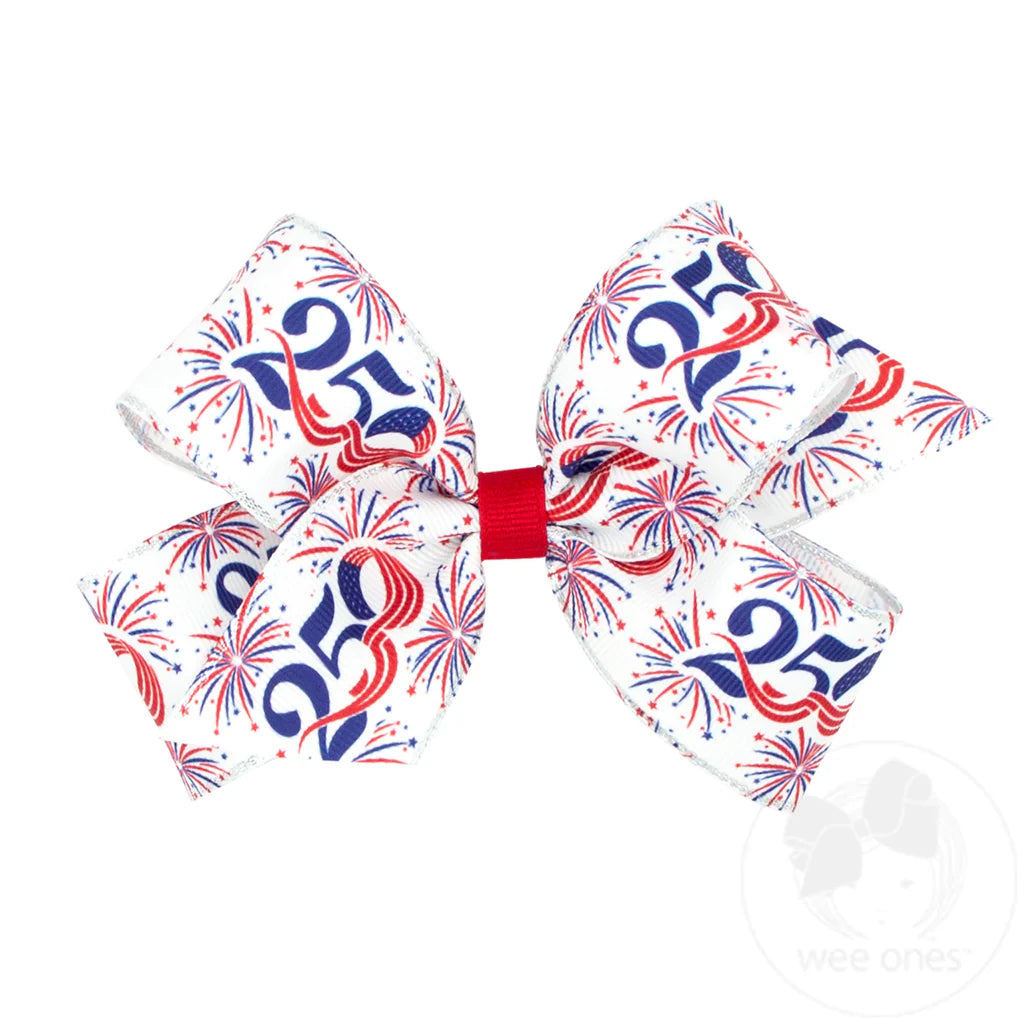 America 250 Medium Hair Bow